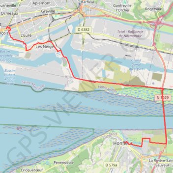 EV4 Havr Honfleur 23k GPS track, route, trail