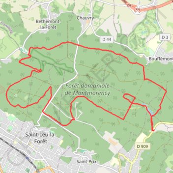 Montmorency GPS track, route, trail