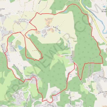 Saint-Lazare - Vers la Combe Souillac GPS track, route, trail