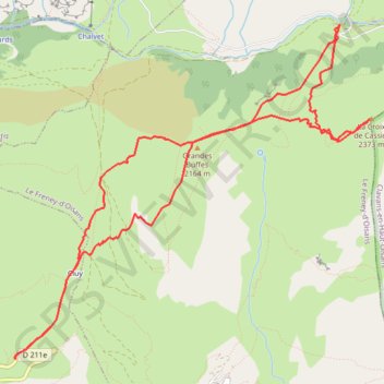 Croix de Cassini GPS track, route, trail