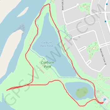 Carburn Park Pond Loop GPS track, route, trail