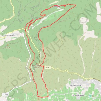 Tour de Font Jouval GPS track, route, trail