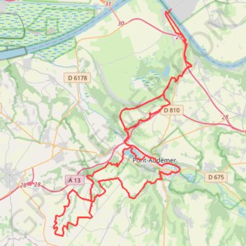 Rando Quillebeuf Pont Audemer GPS track, route, trail