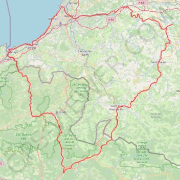 EV1-EV3 Espagne_Modif GPS track, route, trail