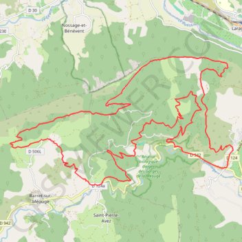 Montagne de Chabre GPS track, route, trail