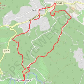 Saint Jaume à Vigneaubière GPS track, route, trail