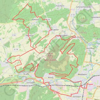 Circuit Bugatti GPS track, route, trail