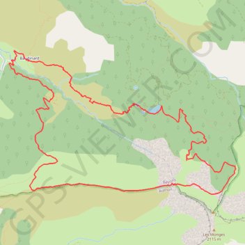 Baudinard - Lac des Monges - Crête du Raus GPS track, route, trail