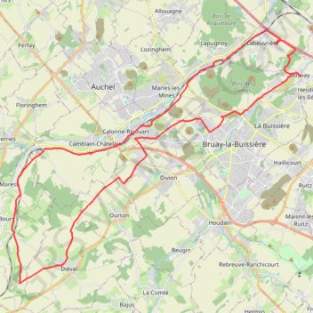 Gosnay - Rando du Bois des Dames GPS track, route, trail