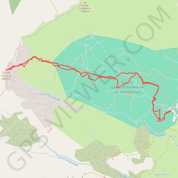 Col de Cressua GPS track, route, trail
