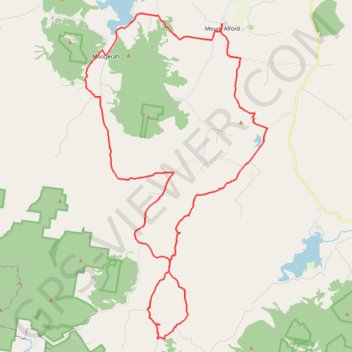 Mount Alford - Carneys Creek GPS track, route, trail