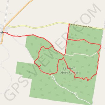 Leyburn State Forest GPS track, route, trail