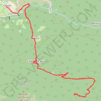 Oliván-Cresta de Oturia GPS track, route, trail