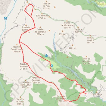 La Suca depuis Escuaín GPS track, route, trail