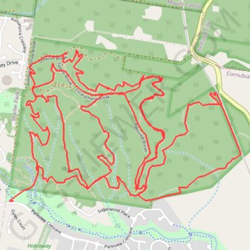 Cornubia Forest Nature Reserve GPS track, route, trail