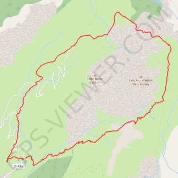 Col du Sabot par le col de Couard GPS track, route, trail