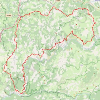 Tour du Causse Sauveterre (Lozère-Aveyron) GPS track, route, trail