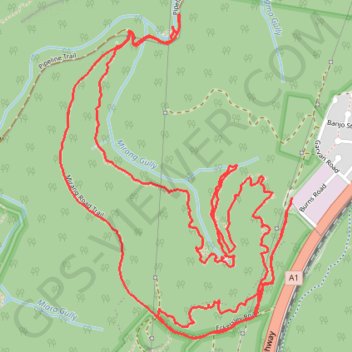 Heathcote National Park GPS track, route, trail