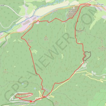 Le Haut-Kœnigsbourg de Val de Ville GPS track, route, trail