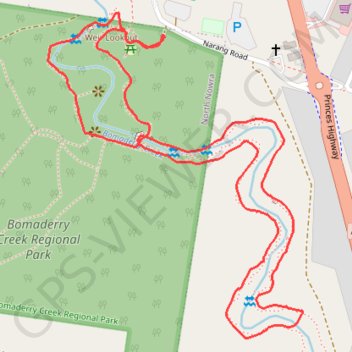 Bomaderry Creek Walk GPS track, route, trail