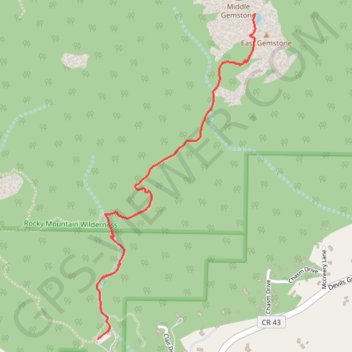 Gem Lake GPS track, route, trail