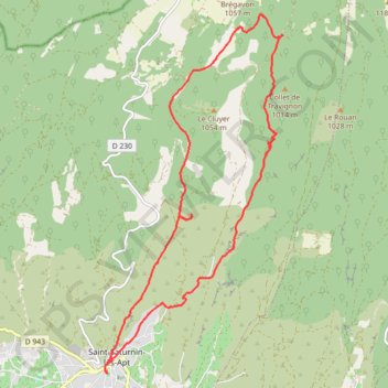 Saint Saturnin - Circuit des Aiguiers GPS track, route, trail