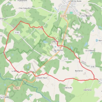 Rando saint bazile GPS track, route, trail