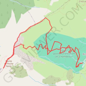 Les Chambeaux GPS track, route, trail