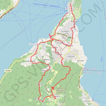 Lac de Come - Bellagio GPS track, route, trail