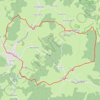 Tour de Brassy GPS track, route, trail