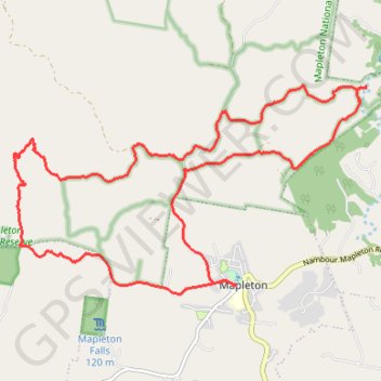 Mapleton - Gheerulla Falls GPS track, route, trail