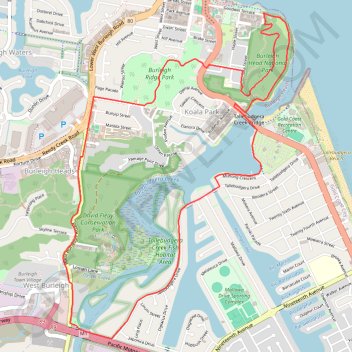 Burleigh Circuit GPS track, route, trail