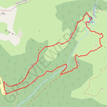 Les Sources de la Jordanne - Puy Mary Espace Trail GPS track, route, trail