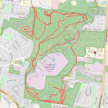 Redlands Track Park GPS track, route, trail