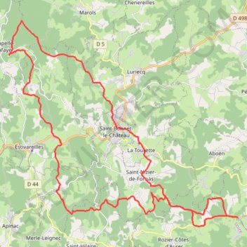 Rozier-Montarcher GPS track, route, trail