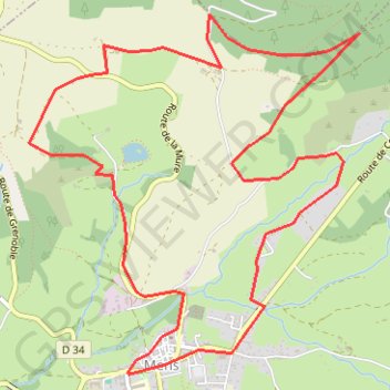 La Croix de Charvet - Mens GPS track, route, trail