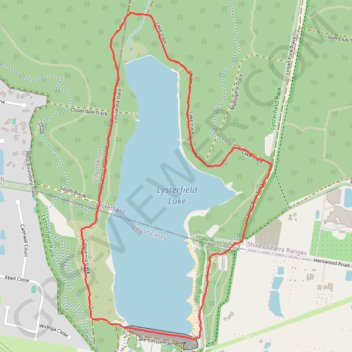 Lysterfield Lake Loop GPS track, route, trail