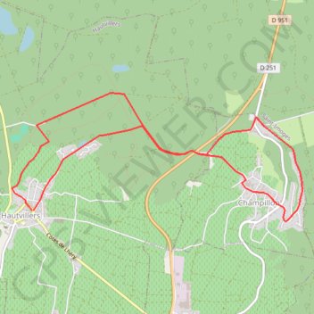 La Boucle de Bellevue en Champagne - Hautvillers GPS track, route, trail