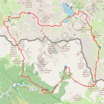 Circuit Vésubie-Gesso GPS track, route, trail