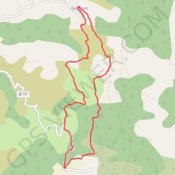 Boucle de Palus GPS track, route, trail