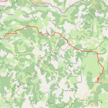 La Canourgue - Sainte-Enimie GPS track, route, trail