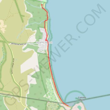 Hyams Beach - Jervis Bay GPS track, route, trail