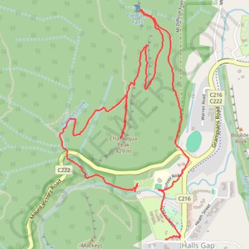 Chatauqua Peak - Clematis Falls GPS track, route, trail