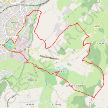 Marche 12.5 Kms St Cham 2019 GPS track, route, trail