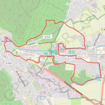 Guebwiller - Circuit d'Issenheim GPS track, route, trail
