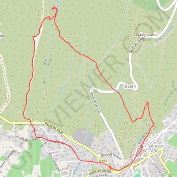 Saint-Saturnin d'Apt - Vaucarlenque GPS track, route, trail