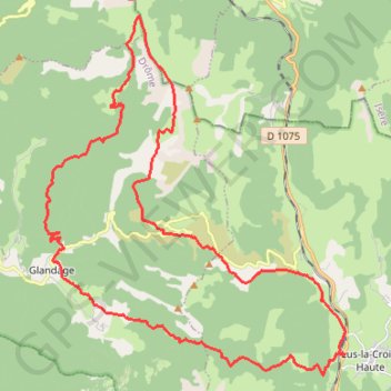 Randonnée dans le Haut Diois GPS track, route, trail