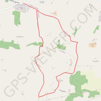 Le Ruslé - Yvrandes GPS track, route, trail